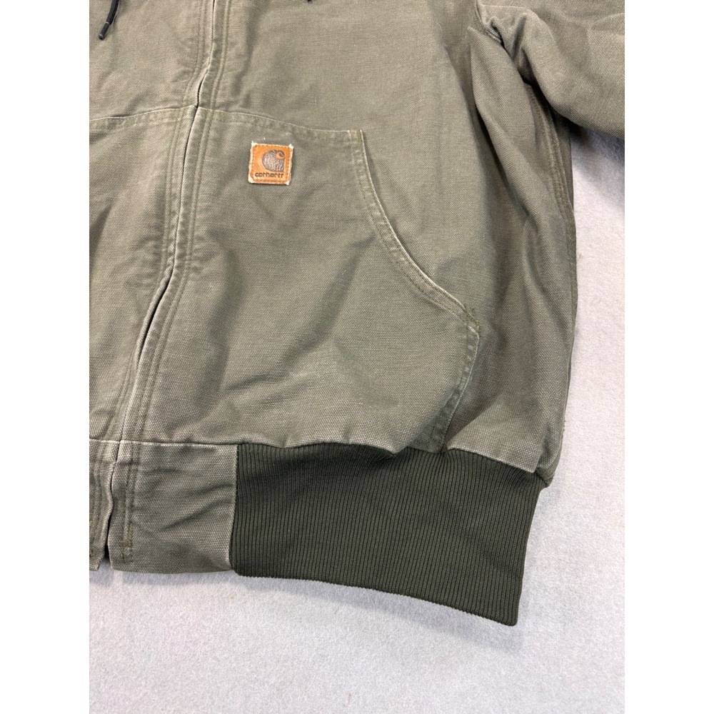 Vintage Carhartt Jacket Olive green Made In USA Size Large RN# 14806 Y2K - Picture 8 of 12